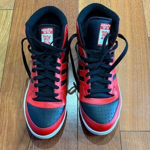 Adidas Top Ten Red and Black Sneakers